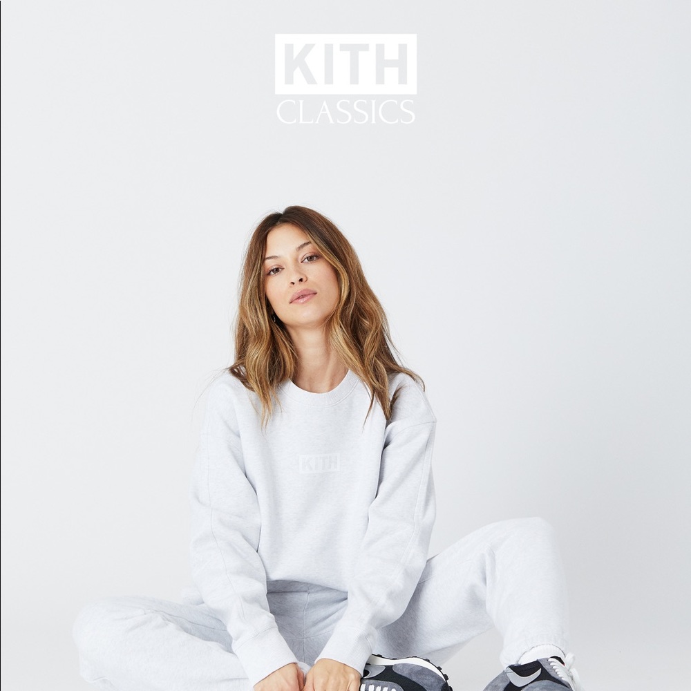 KITH WOMEN CRIS OVERSIZED CREWNECK